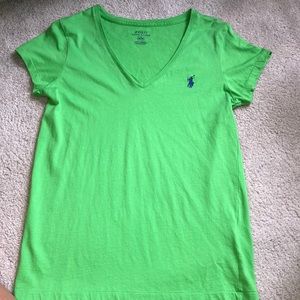 Green Polo v-neck